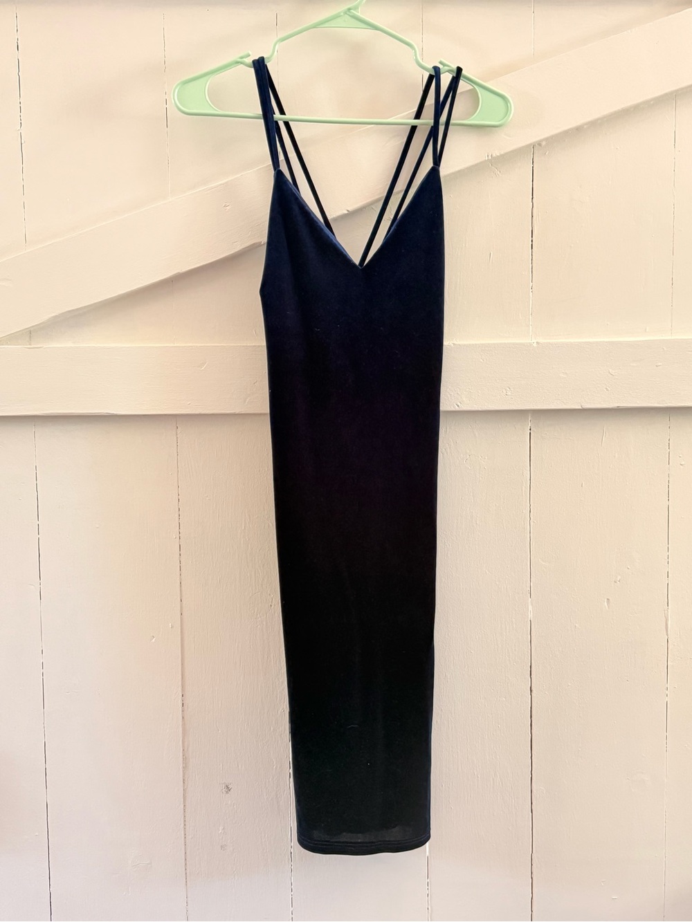 NWOT Lulu’s Deep Blue Velvet Dress